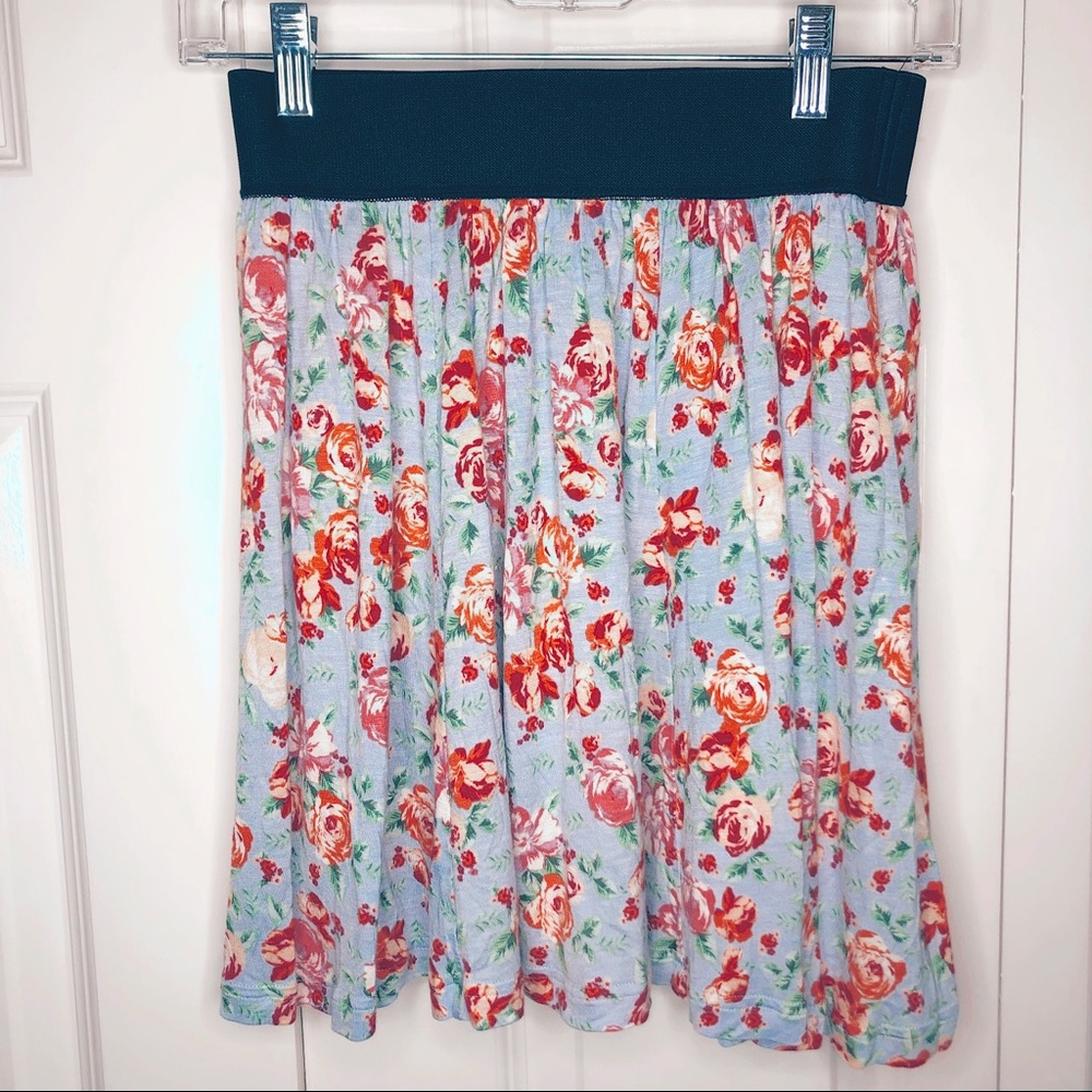 Forever 21 Flower Printed Skirt